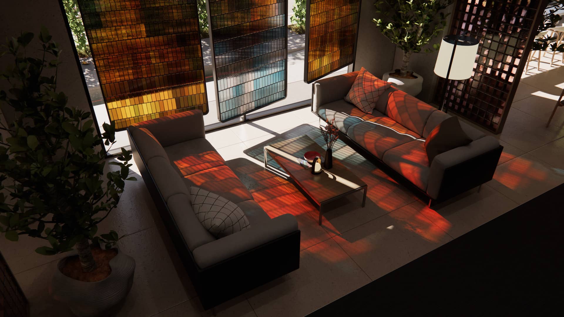 Enscape | Kolorowe cienie